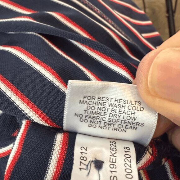 Peter Millar Mens Summer Comfort Stripe Short Sleeve Polo Shirt Multicolor Large - Picture 5 of 8